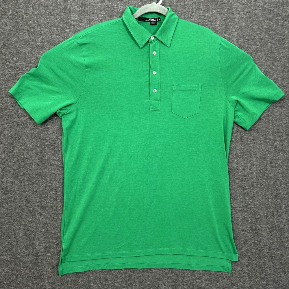 Ralph Lauren RLX Polo Shirt Mens XL Performance Golf Stretch Polyester Blend